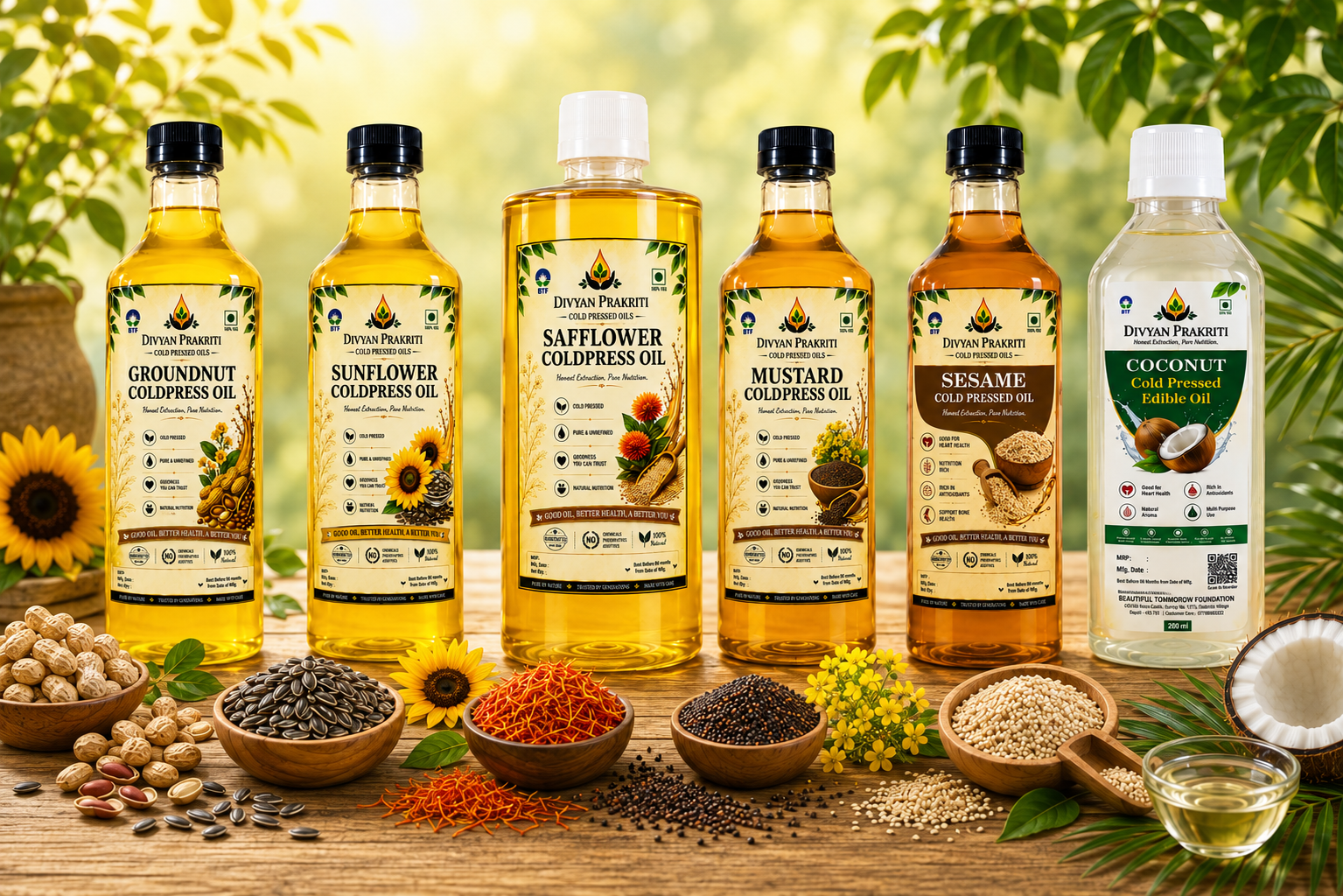 Divyan Prakriti Cold-Pressed Oils