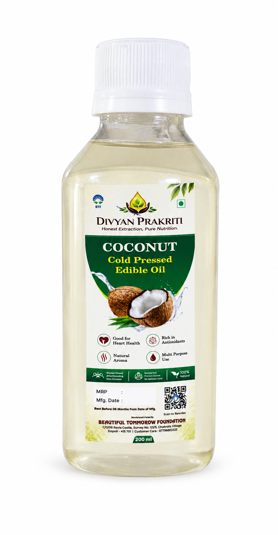 Cold-Pressed Coconut Oil