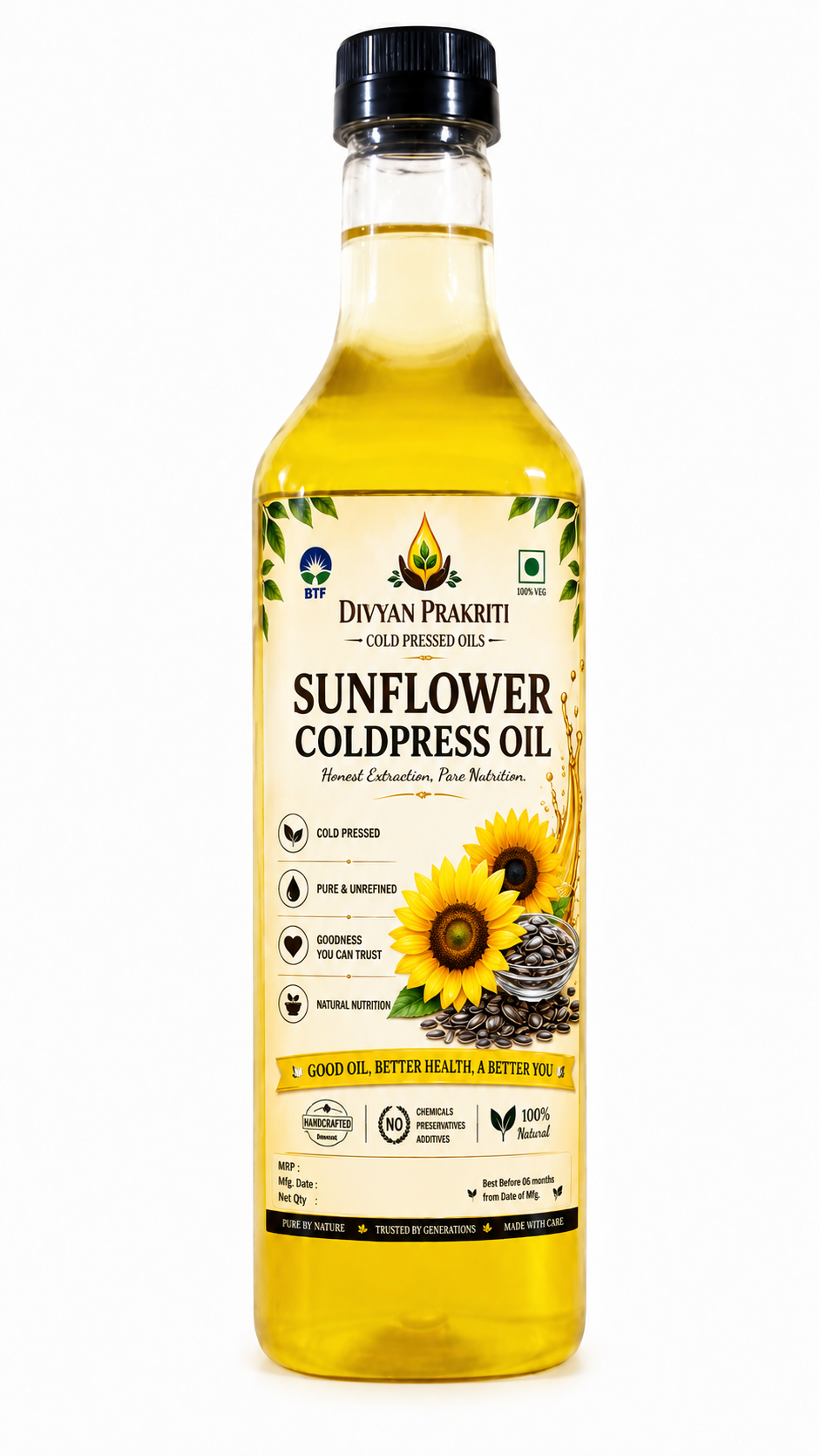 Cold-Pressed Sunflower Oil