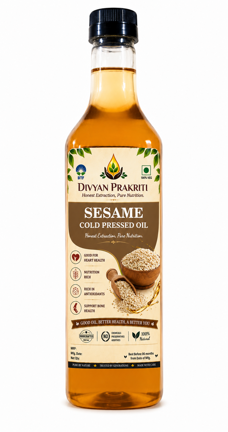Cold-Pressed Sesame Oil