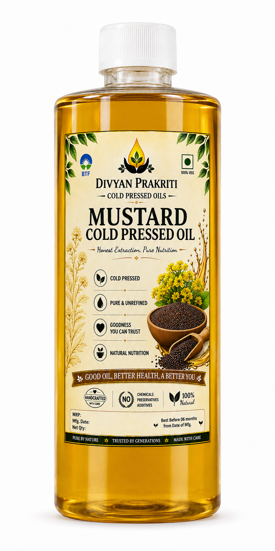 Cold-Pressed Mustard Oil